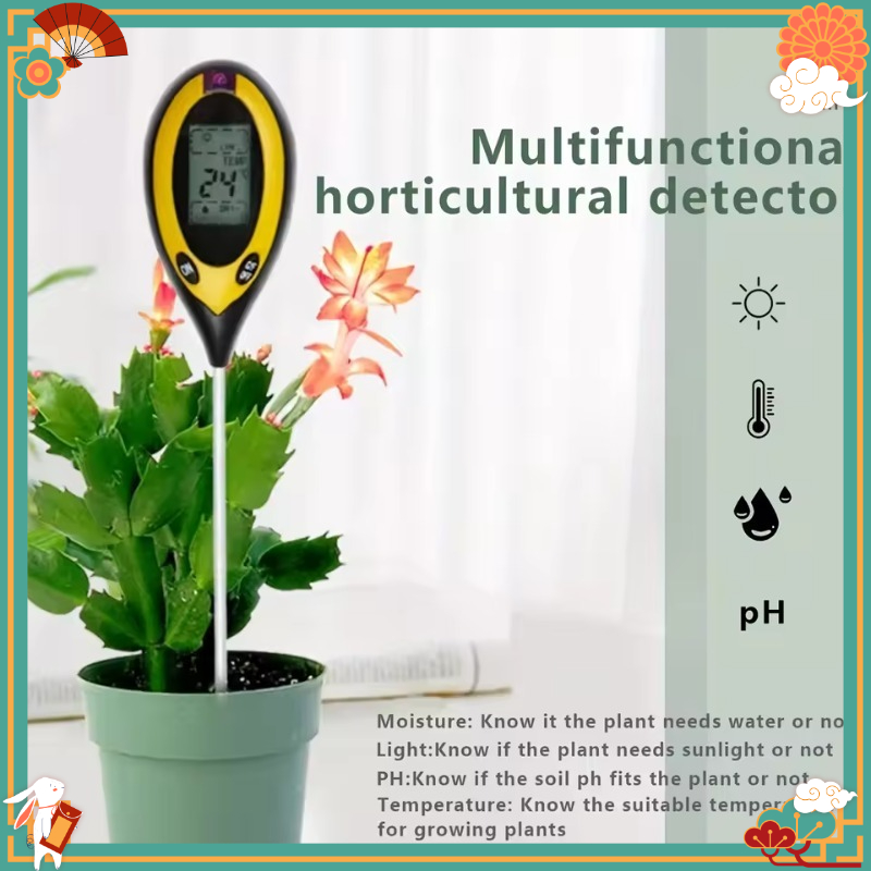 Multifunctional 4-in-1 Soil PH - đánh giá và giá Gardening Tools And Uses