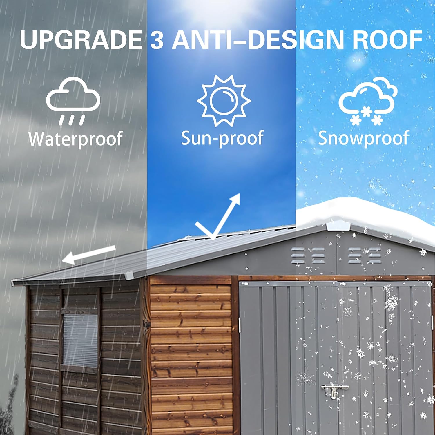 8x8 FT Outdoor Wood & Metal St - đánh giá và giá Gardening Tools