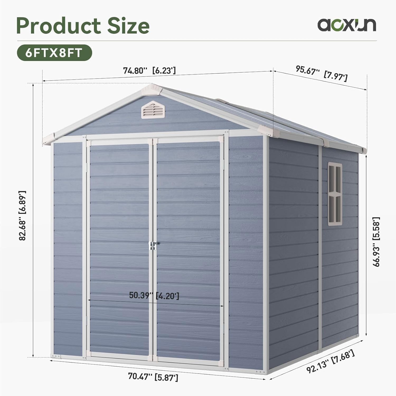 6x8 FT Outdoor Storage Shed Re - đánh giá và giá Gardening Tool