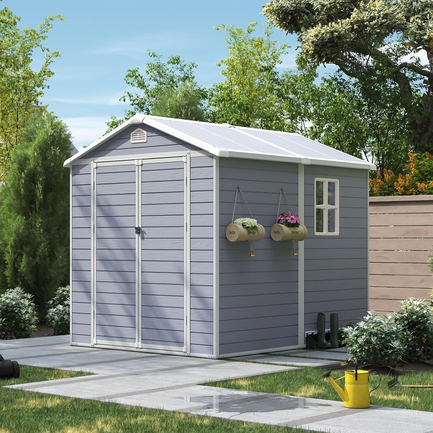 6x8 FT Outdoor Storage Shed Re - đánh giá và giá Gardening Tool