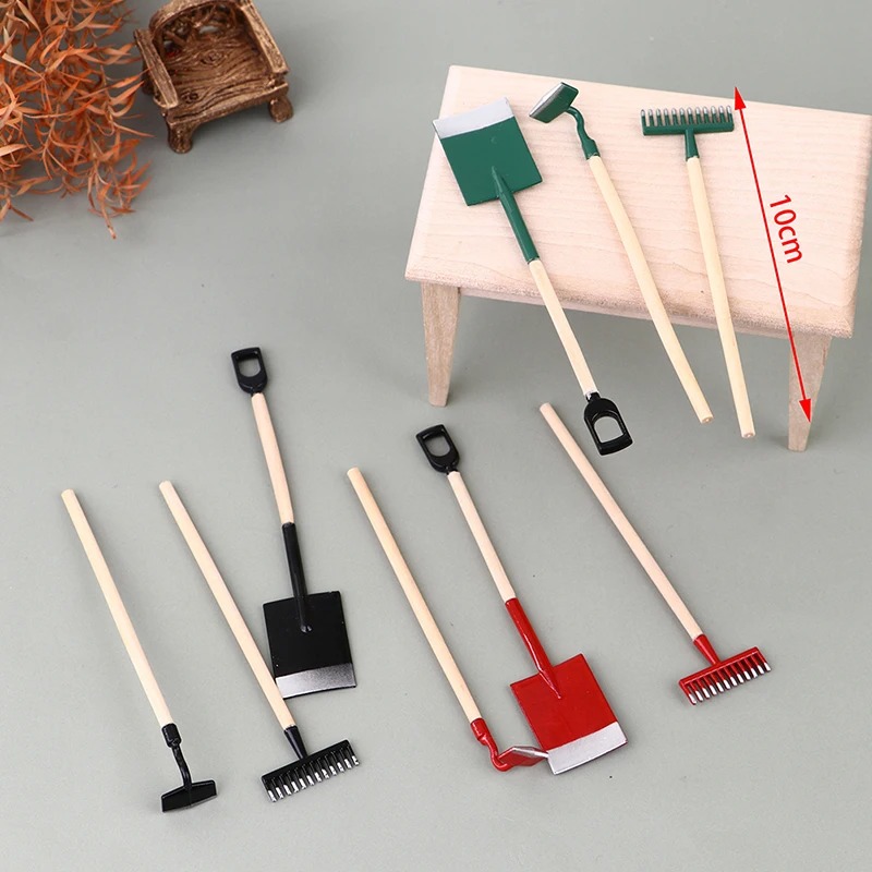 3Pcs 1:12 Dollhouse Miniatures - đánh giá và giá Gardening Tools