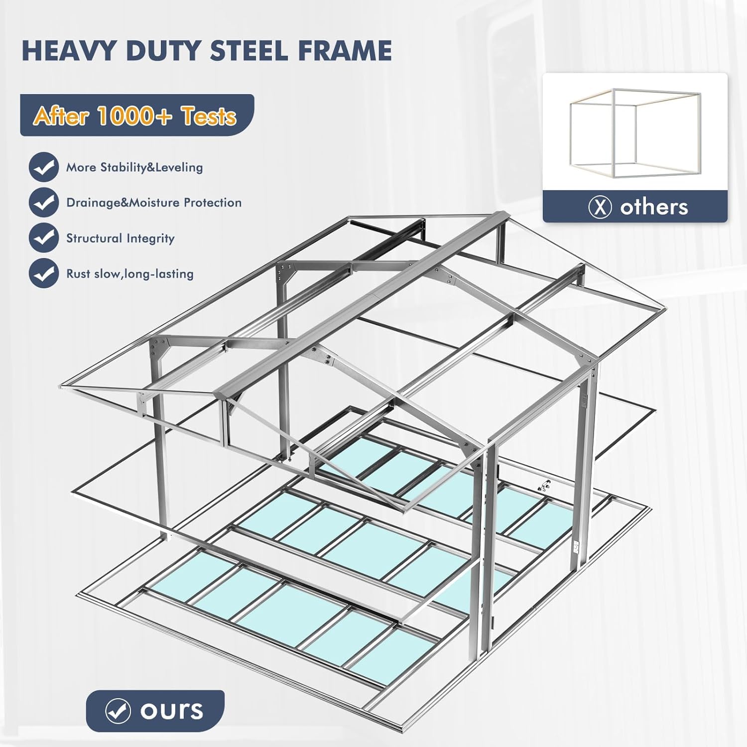 12x10 FT Metal Storage Shed wi - đánh giá và giá Gardening Tools Heavy Duty